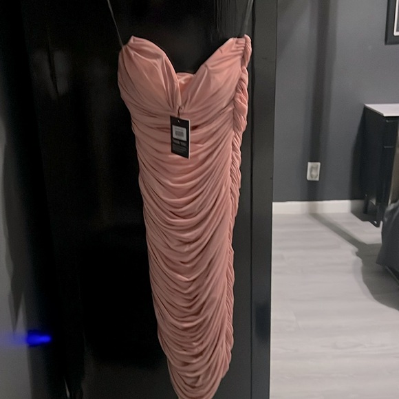 Ruched strapless midi dress BRAND NEW WITH TAGS! - Picture 4 of 4